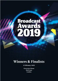 Elstree Studios at the Broadcast Awards