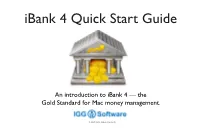Ibank 4 Quick Start Guide