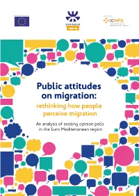 Public Attitudes on Migration: Rethinking How People Perceive Migration