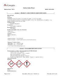 Safety Data Sheet Material Name: TICL4 SDS ID: ADC23550