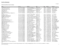 Service Summary