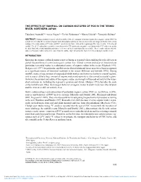 808 the Effects of Rainfall on Carbon Isotopes of Poc In