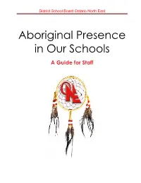 Aboriginal Presence in Our Schools
