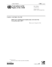 CRC/C/SOM/1 Convention on the Rights of the Child