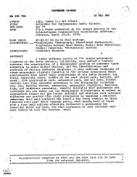 T. , and Cthers TITLE Audiences for Contemporary Radio Pat-A FOB DATE Apr 78 NQTI 27P