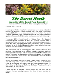 The Dorset Heath 2013 So Once Again You Have Me As Editor