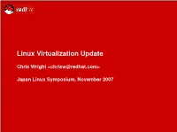 Linux Virtualization Update