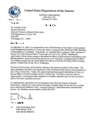 Old Patent Office Building Section 213 Report.2005.Pdf