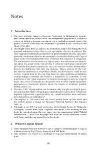 1 Introduction 2 What Is Logical Space?