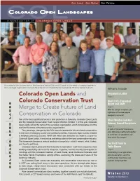 Colorado Open Lands and Colorado Conservation Trust Merge to Create Future of Land Conservation in Colorado