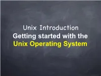 Intro to Unix-1-2014