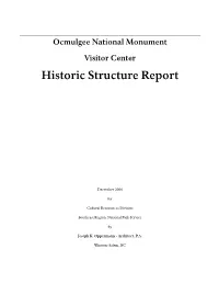 Ocmulgee National Monument Visitor Center Historic Structure Report