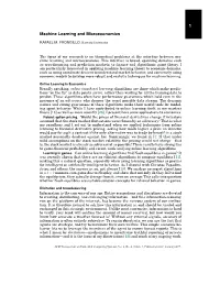 1 Machine Learning and Microeconomics