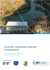Baseline Assessment Report Hydropower