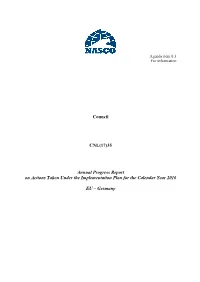 Council CNL(17)35 Annual Progress Report on Actions Taken Under The