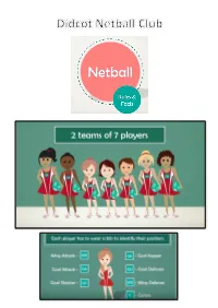 Junior's Introduction to Netball