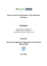 Study on Small-Scale Agriculture in the Palestinian Territories Final