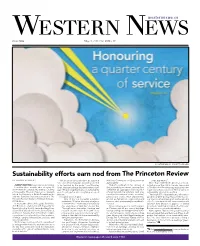Sustainability Efforts Earn Nod from the Princeton Review