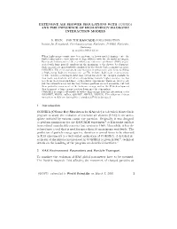 Extensive Air Shower Simulations with Corsika and the Influence of High-Energy Hadronic Interaction Models
