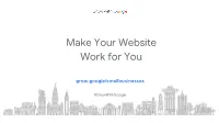 Make Your Website Work for You