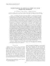 Rediscovering the Species in Community-Wide Predictive Modeling