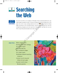 Searching the Web
