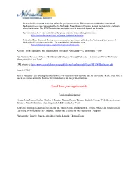 Building the Burlington Through Nebraska—A Summary View Scroll