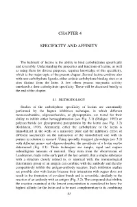 Chapter 4 Specificity and Affinity