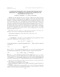 Convergence Results for Projected Line-Search Methods on Varieties of Low-Rank Matrices Via Lojasiewicz� Inequality∗