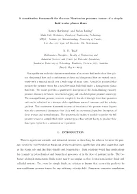 A Constitutive Framework for the Non-Newtonian Pressure Tensor of a Simple ﬂuid Under Planar ﬂows