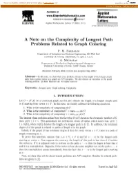 A Note on the Complexity of Longest Path Problems Related to Graph Coloring