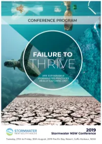 Conference Program: Tuesday, 27Th August 2019