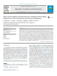 Implications for Bat Conservation and Livestock Management