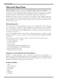 Microsoft Sharepoint 1 Microsoft Sharepoint