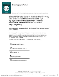 Some Historical Extracts Relevant to the Discovery