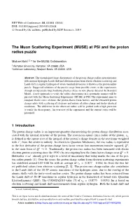 MUSE) at PSI and the Proton Radius Puzzle