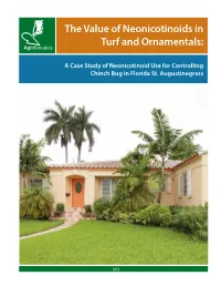The Value of Neonicotinoids in Turf and Ornamentals: Aginfomatics