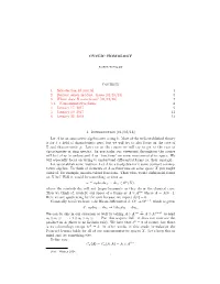 CYCLIC HOMOLOGY Contents 1. Introduction [01/08/18] 1 2. Derived