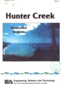 Hunter Creek Watershed Analysis