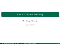 Part V - Chance Variability