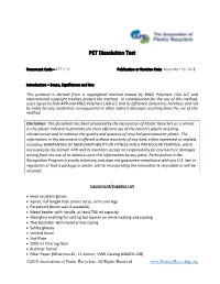 APR PET S-12 Dissolution Screening