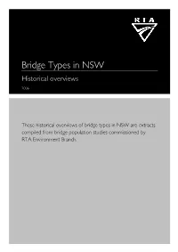 Bridge Types in NSW Historical Overviews 2006