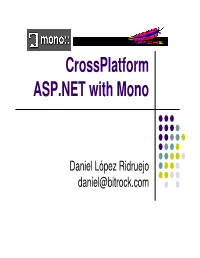 Crossplatform ASP.NET with Mono