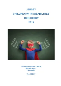 Jersey Children with Disabilities Directory 2019