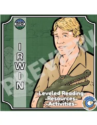 Leveled Reading- -Resources- -Activities
