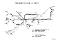 Working Timetable Section Yg