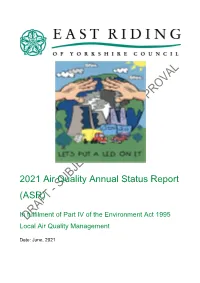 2021 Air Quality Annual Status Report (ASR)