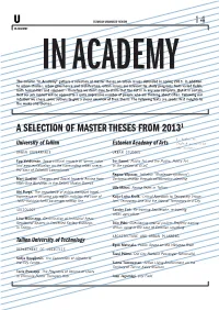 A Selection of Master Theses from 20131