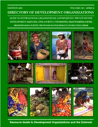 Directory of Development Organizations