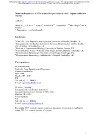 1 Mutational Signatures of DNA Mismatch Repair Deficiency in C